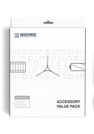 Robot odkurzacz - szczotki boczne 2 szt.,szczotka główna, filtr ECOVACS DM82-KTA do Ecovacs  DM82 wyprodukowany po 20/11/2016