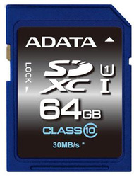 MEMORY SDXC 64GB CLASS10 ASDX64GUICL10-R ADATA