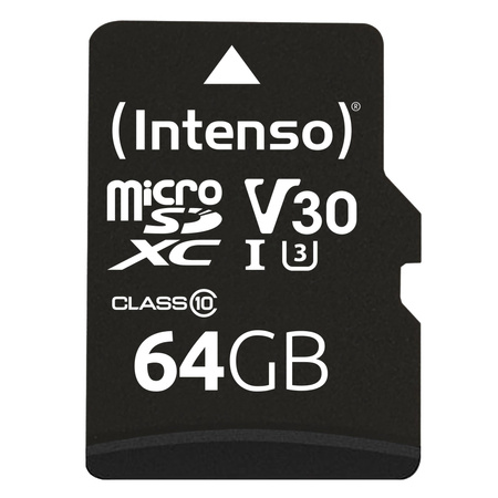 PAMIĘĆ MICRO SDXC 64GB C10 W/ADAPTER 3433490 INTENSO