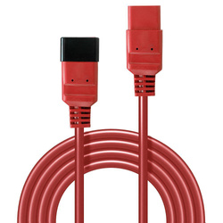 CABLE POWER IEC EXTENSION 2M/RED 30124 LINDY