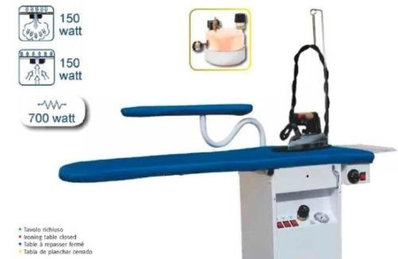 Professional ironing board thermoaspirating, blowing motor,copper boiler TS04RA