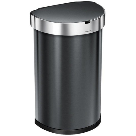 Kosz automatyczny Simplehuman SEMI-ROUND 45L - black