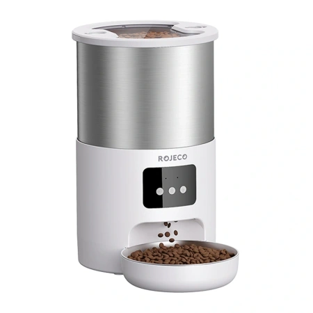 Dozownik karmy Rojeco Smart Pet Feeder 4.5l Stainless Steel