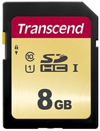 PAMIĘĆ SDHC 8GB UHS-I TS8GSDC500S TRANSCEND