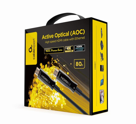 CABLE HDMI-HDMI 80M AOC/CCBP-HDMI-AOC-80M-02 GEMBIRD