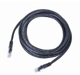 KABEL PATCH CAT5E UTP 1M BLACK PP12-1M/BK GEMBIRD