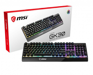 KLAWIATURA GAMING BLACK ENG VIGOR GK30 US MSI
