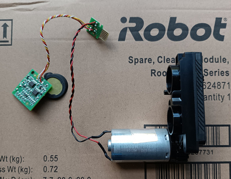 Robot odkurzacz I-Robot Roomba CHM motor, silnik + czujnik brudu do napędu szczotek głównych, seria E/i/j