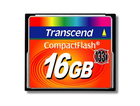 KOMPAKTOWA PAMIĘĆ FLASH 16GB 133X TS16GCF133 TRANSCEND