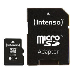 PAMIĘĆ MICRO SDHC 8GB C10 W/ADAPTER 3413460 INTENSO