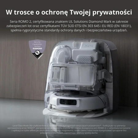 Robot sprzątający DJI ROMO P2 ze stacją