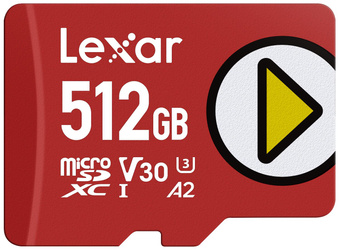 MEMORY MICRO SDXC 512GB UHS-I/PLAY LMSPLAY512G-BNSNG LEXAR