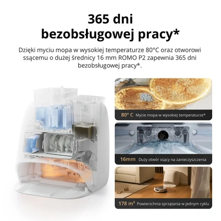 Robot sprzątający DJI ROMO A2 ze stacją
