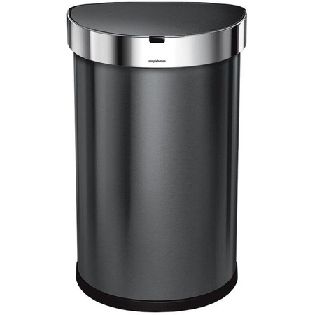 Kosz automatyczny Simplehuman SEMI-ROUND 45L - black