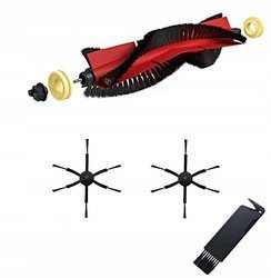 Robot odkurzacz - Xiaomi mi, Roborock S50, Roborock S6 szczotka główna nowy model do Roborock S6 + szczotki boczne czarne