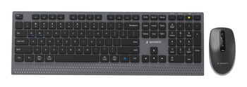 KEYBOARD +MOUSE WRL ENG/BK KBS-WPS-02 GEMBIRD