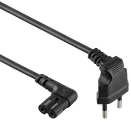KABEL ZASILAJĄCY EU 1M ANGLED PC-184L GEMBIRD