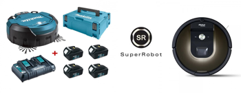 Zestaw MAKITA DRC200Z robot odkurzacz + iRobot Roomba 980