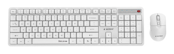 KEYBOARD +MOUSE WRL ENG/WHITE KBS-WMS-01-W GEMBIRD