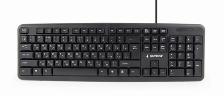 KLAWIATURA STANDART USB RUS BLACK KB-U-103-RU GEMBIRD