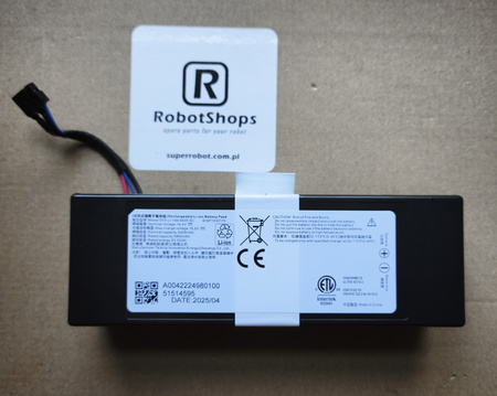 ECOVACS Deebot X9 PRO OMNI - battery 6400 mAh / model: S19-Li-144-6400 (A)