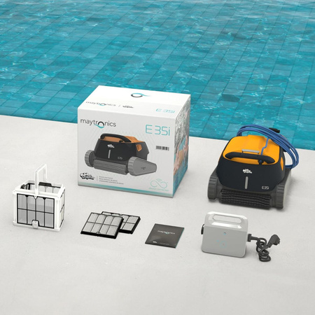 Dolphin E35i by Maytronics robot pool cleaner  z aplikacją MyDolphin Plus i obrotowym kablem. - 3 lata gwarancji w Polsce