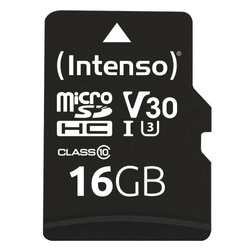 PAMIĘĆ MICRO SDHC 16GB C10 W/ADAPTER 3433470 INTENSO