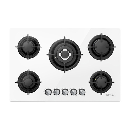 Płyta gazowa ISEASY MGBG-775 5 palników (biała)