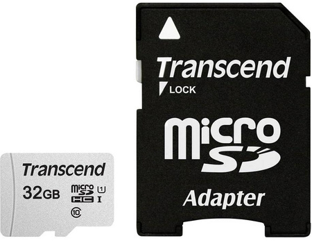 PAMIĘĆ MICRO SDHC 32GB W/ADAP C10 TS32GUSD300S-A TRANSCEND