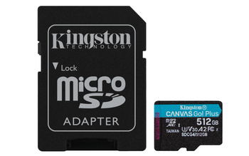 MEMORY MICRO SDXC 512GB UHS-I/W/A SDCG4/512GB KINGSTON