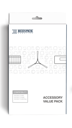 Robot odkurzacz - szczotki boczne 4 szt.,3 x filtr, ECOVACS DA60-KTA do Ecovacs  DEEBOT SLIM i SLIM2
