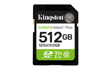 MEMORY SDXC 512GB UHS-I/SDS3/512GB KINGSTON
