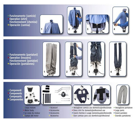 EOLO SA07 INOX Shirt Ironing and Drying Mannequin 230V A++