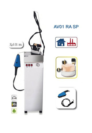 Stacja parowa EOLO AV01 SP RA + szczotka parowa + dysza