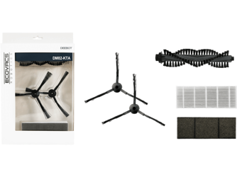 Robot odkurzacz - szczotki boczne 2 szt.,szczotka główna, filtr ECOVACS DM82-KTA do Ecovacs  DM82 wyprodukowany po 20/11/2016