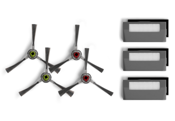 Robot odkurzacz - szczotki boczne 2 szt.,szczotka główna, filtr ECOVACS DM82-KTA do Ecovacs  DM82 wyprodukowany po 20/11/2016