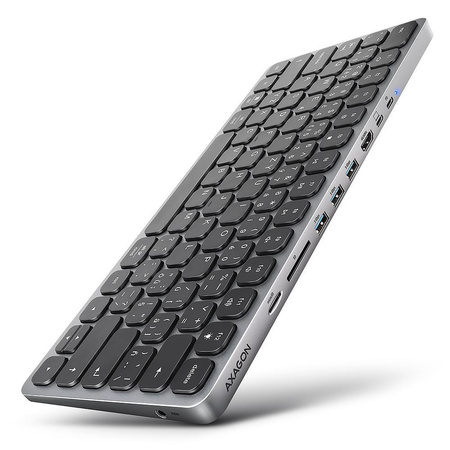 KEYBOARD + I/O HUB 9IN1/0.6M HMC-KB-GE AXAGON