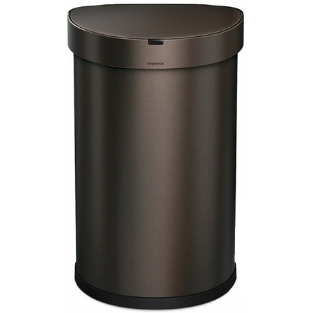 Kosz automatyczny Simplehuman SEMI-ROUND 45L - dark bronze