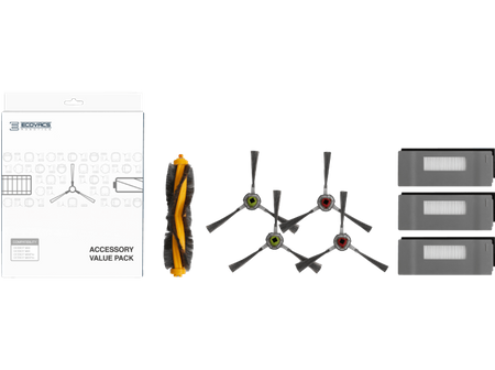 Robot odkurzacz - szczotki boczne 4 szt.,szczotka główna, 3 x filtr, ECOVACS DM80-KTA do Ecovacs  DM81/DM81PRO 