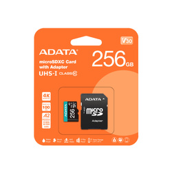 MEMORY MICRO SDXC 256GB W/AD./AUSDX256GUI3V30SA2-RA1 ADATA