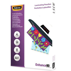 LAMINATOR POUCH MATT A3 80 100PCS 5452003 FELLOWES