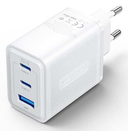 MOBILE CHARGER WALL 65W USB/3P WHITE FERW0-EU VENTION