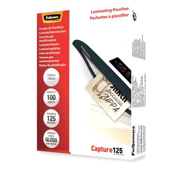 LAMINATOR POUCH GLOSSY CARD 125 100PCS 5306901 FELLOWES