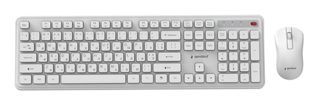 KEYBOARD +MOUSE WRL CYRILLIC/WH KBS-WPS-01-W-CYRL GEMBIRD
