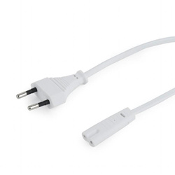 KABEL ZASILAJĄCY EU 1.8M WHITE PC-184/2-W GEMBIRD