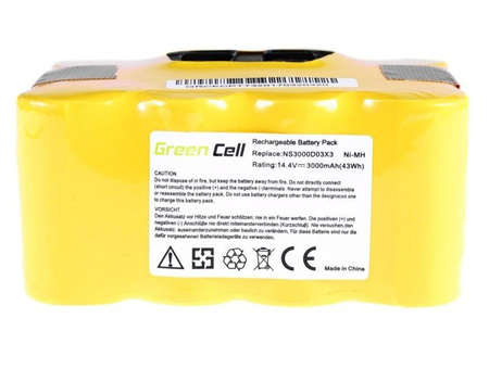 Bateria Akumulator Green Cell do odkurzaczy EcoGenic, Hoover, Indream, JNB, Kaily, Robot, Samba 14.4V 3Ah