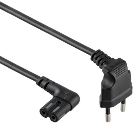 KABEL ZASILAJĄCY EU 1M ANGLED PC-184L GEMBIRD