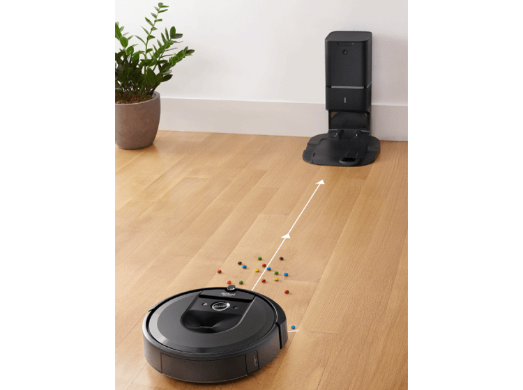 IROBOT ROOMBA i7+ (i7550 silver) WiFi NOWOŚĆ 2019 z automatycznym  zasobnikiem na brud | Sklep Superrobot.com.pl