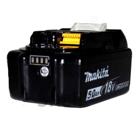 Akumulator do robota Makita DRC200Z - MAKITA BL1850B 1szt. Oryginalny akumulator 18V 5,0Ah Li-Ion bateria ze wskaźnikiem naładowania 632F15-1 mocniejsza od BL1830 np DDF458 DHP458 DDF480