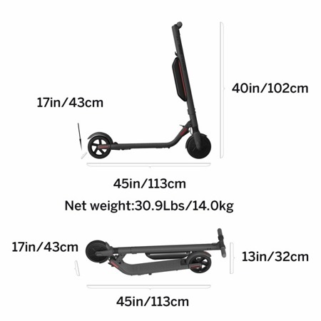 Hulajnoga Xiaomi Mi Ninebot Segway KickScooter ES4 Black (ES2 + Bateria)